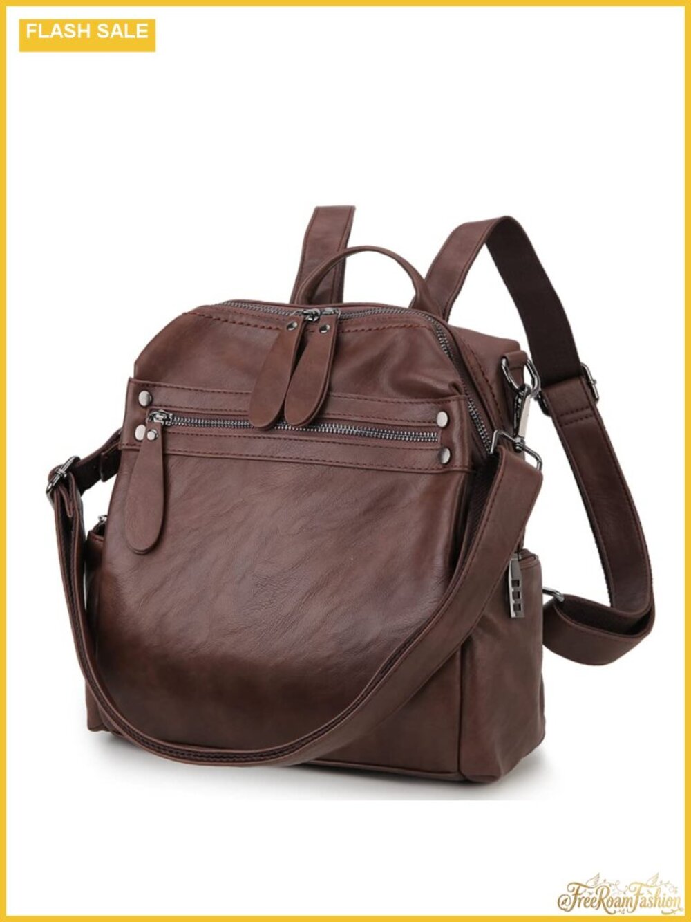 VX VONXURY Faux Leather Mini Backpack Purse Women Convertible Shoulder Bag